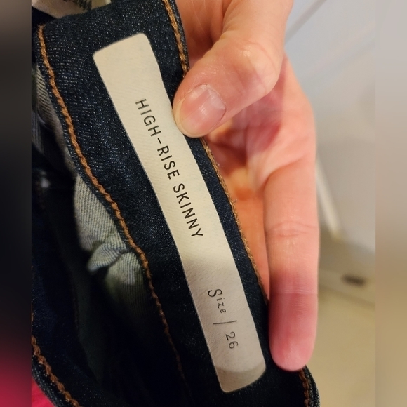 Pilcro by Anthropologie Zipper and Detail Ankle High Rise Skinny Jeans Sz 26 - Picture 11 of 12